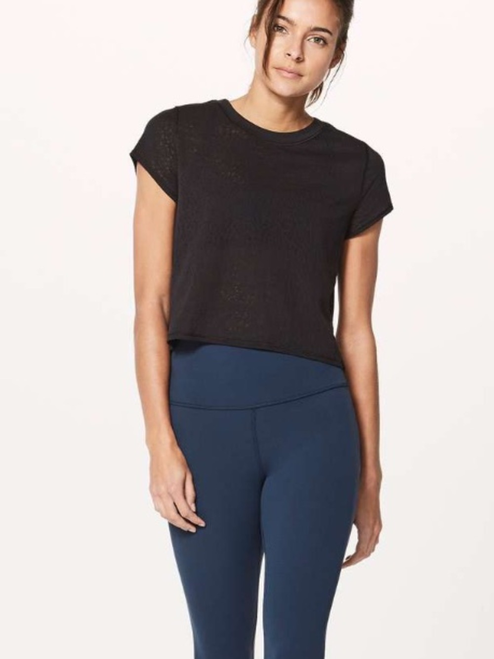 LULULEMON Hint of Sheer Tee Black